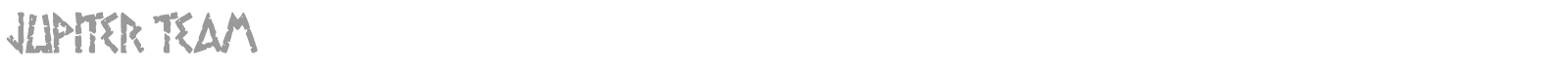 Jupiter Team font preview